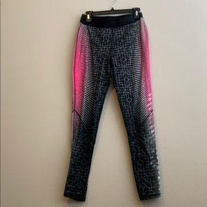 Nike PRO black and hot pink legging. Size L.
